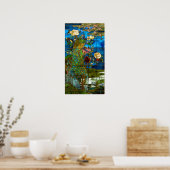 Poster La Farge - Paons et Pivoines (Cuisine)