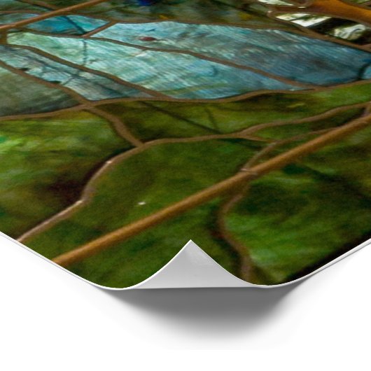 Poster La Farge - Peacocks Et Peonies (Coin)