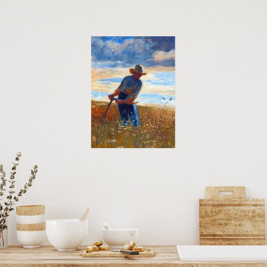 Poster La Faucheuse Winslow Homer 1878 (Cuisine)