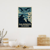 Poster La faune des îles Galápagos (Cuisine)