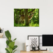 Poster La faune Le cerf en jachère dans la forêt parmi le (Bureau à domicile)