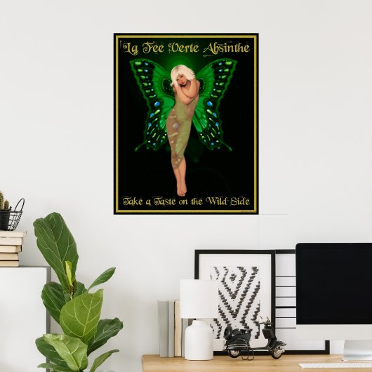 Poster La Fee Verte Absinthe (Bureau à domicile)