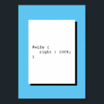 Poster La femme a toujours raison Drôle CSS<br><div class="desc">La femme a toujours raison,  c'est un jeu de mots CSS. Cette affiche est parfaite pour la décoration de la maison,  du bureau,  de la start-up ou du lieu de travail.</div>