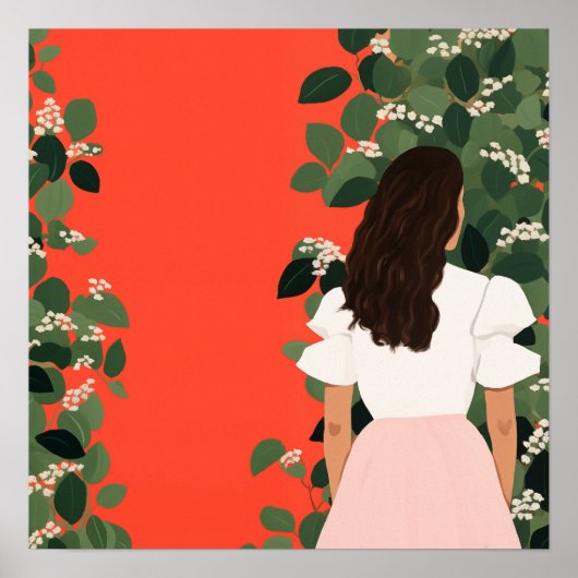 Poster La Femme dans le jardin (Devant)