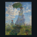 Poster La Femme de Monet avec parasol<br><div class="desc">Chef-d'oeuvre de Claude Monet : La Femme de Monet avec parasol</div>