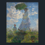Poster La Femme de Monet avec parasol<br><div class="desc">Chef-d'oeuvre de Claude Monet : La Femme de Monet avec parasol</div>