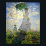 Poster La Femme de Monet avec un Parasol (La promenade /<br><div class="desc">Une oeuvre d'art classique qui est passée dans le domaine public et fait des cadeaux merveilleux et d'autres produits. "Impression, Sunrise" est l'oeuvre éponyme de l'impressionnisme. Le nom du mouvement artistique a été dérivé du titre quand les critiques l'ont déplaisamment appelé comme incarnant une tendance qu'ils désapprouvaient. Claude Monet (1840-1826)...</div>