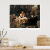 POSTER LA FEMME DE SHALOTT - JOHN WILLIAM WATERHOUSE (Cuisine)