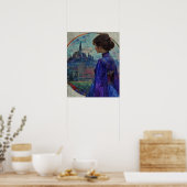 Poster La femme en bleu (Cuisine)