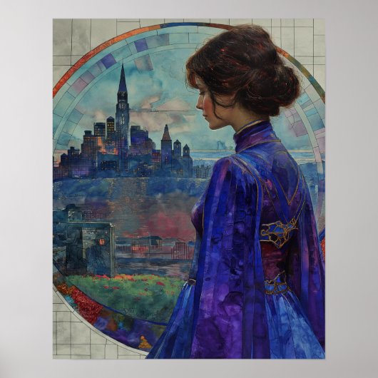 Poster La femme en bleu (Devant)