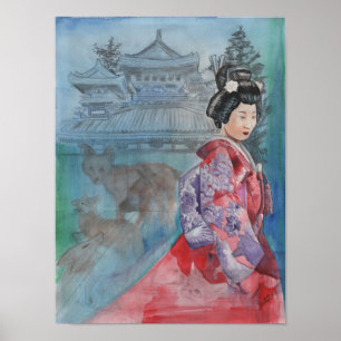 Poster La Femme Fox par Portia St Luke