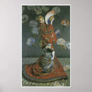 Poster La femme japonaise par Claude Monet