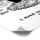 Poster La femme masque la télécommande de la télévision (Coin)