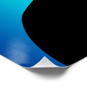 Poster La femme papillons bleues (Coin)