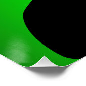 Poster La femme papillons verts (Coin)