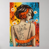 Poster La Femme Tatouée - Les Papillons Tournent (Devant)