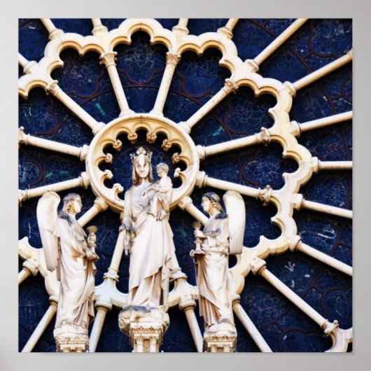 Poster La fenêtre Rose de Notre-Dame (Devant)