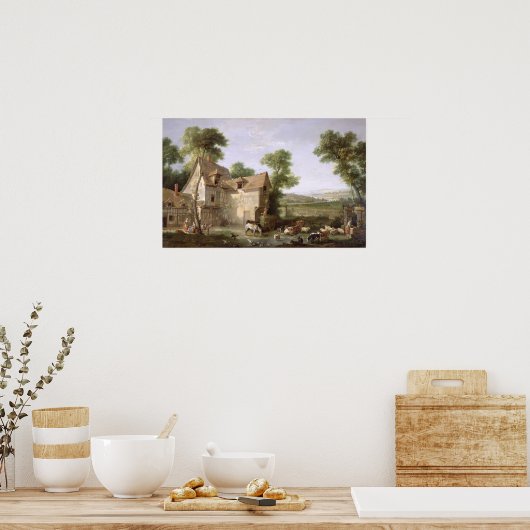 Poster La ferme, 1750 (Cuisine)