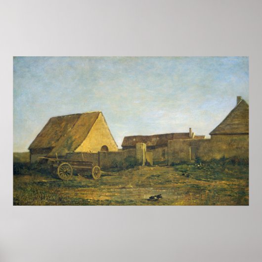 Poster La Ferme - Charles-François Daubigny (Devant)