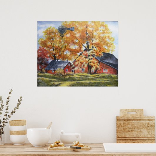 Poster La ferme d'automne (Cuisine)