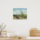 Poster La Ferme (huile sur toile) (Cuisine)