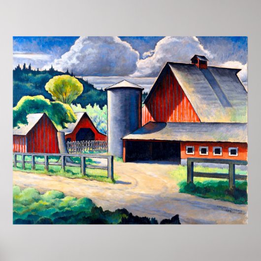 Poster La ferme Kenjiro Nomura 1934 Art Rustique (Devant)