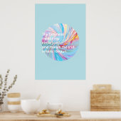 Poster La fermeté - Turquoise (Cuisine)