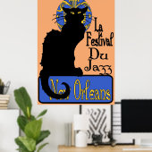 Poster La Festival Du Jazz, Conversation Noir (Bureau à domicile)