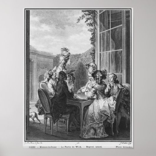 Poster La fête blanche, gravée par Jean Dambrun 1783 (Devant)