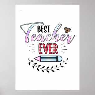 Poster La Fête des Enseignants Meilleur Enseignant de Tou