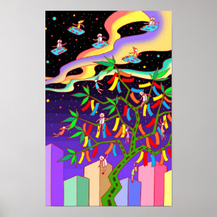 Poster La fête des étoiles de Tanabata se déroule par une