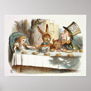 Poster La fête du thé d'Alice