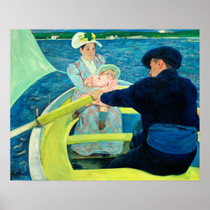 Poster La fête nautique par Mary Cassatt