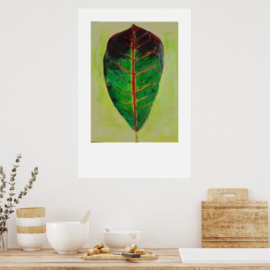 Poster La feuille (Cuisine)