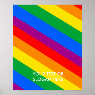 Poster La fierté de GLBT barre 2