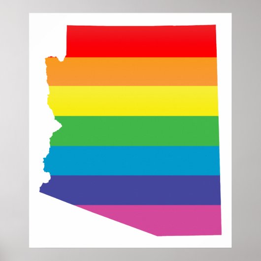 Poster la fierté de l'arizona. rayée. (Devant)