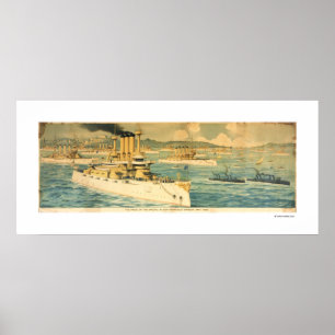 Poster La Fierté du Pacifique dans le port de San Francis