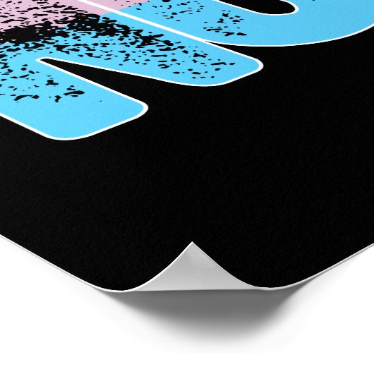 Poster La Fierté Transgenre Ne Suppose Rien (Coin)