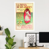 Poster La Fiesta de Los Angeles 1896 (Bureau à domicile)
