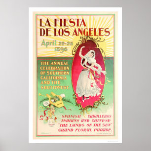 Poster La Fiesta de Los Angeles 1896