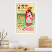 Poster La Fiesta de Los Angeles 1896 (Cuisine)