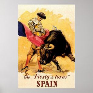 Poster La fiesta De Toros In Espagne