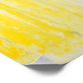 Poster 'La file d'attente' Gris et Jaune Art Abstrait (Coin)