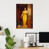 Poster La fileuse de John William Waterhouse (Bureau à domicile)
