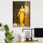 Poster La Fileuse, par John William Waterhouse, 1874 (Bureau à domicile)