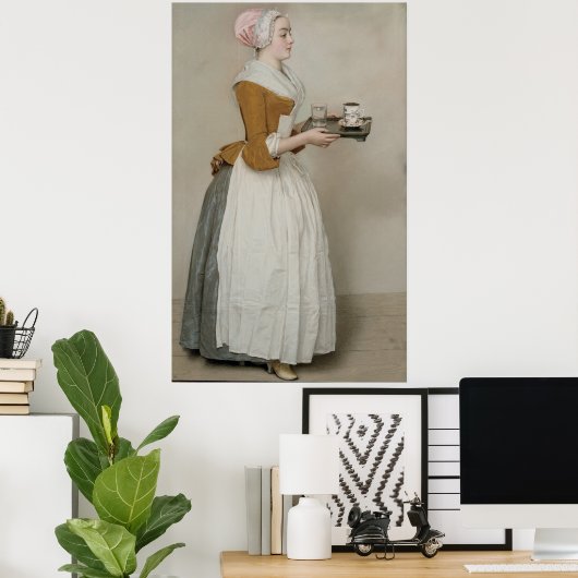 Poster La fille au chocolat, Jean-Etienne Liotard (Bureau à domicile)