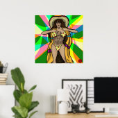 Poster La fille avec le tatouage Trejo (Bureau à domicile)