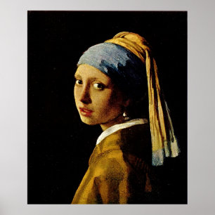 Poster La fille avec un Turban / la fille avec l'oreille