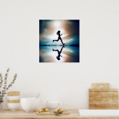 Poster La fille court. (Cuisine)