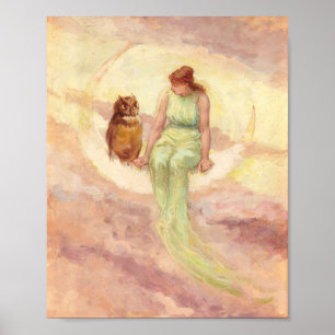 Poster La fille de la sorcière par l'église Frederick Stu